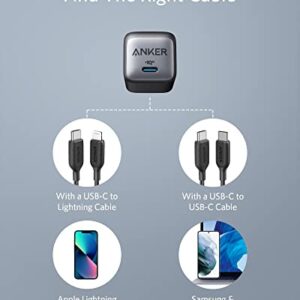 Anker USB C Charger 30W, 711 Charger, Compact Fast Charger (Not Foldable) for MacBook Air/iPhone 13/13 Mini/ 13 Pro/ 13 Pro Max/ 12, Galaxy S21, Note 20, iPad Pro, Pixel, and More