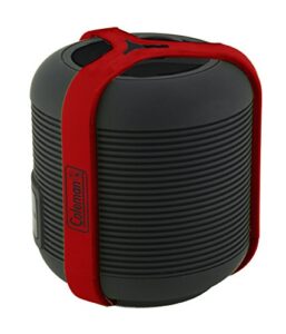 coleman waterproof, hands-free speaker for universal/smartphones – red