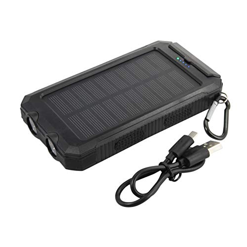 BoxWave Power Bank Compatible with Samsung Galaxy A50 (Power Bank by BoxWave) - Solar Rejuva PowerPack (10000mAh), Solar Powered Backup Power Bank 10000mAh for Samsung Galaxy A50 - Jet Black