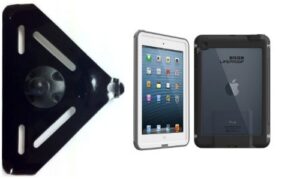 slipgrip ram 1″ ball mount for apple ipad mini tablet using lifeproof cases using lifeproof case