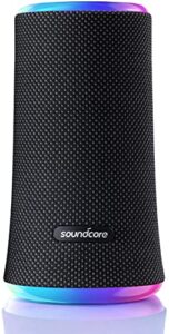 anker soundcore flare 2 bluetooth speaker with 360° sound, partycast technology, adjustable eq, 12 hour playtime, ipx7 waterproof wireless speaker for outdoor, beach, backyard party (renewed)