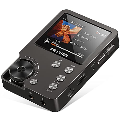 MP3 Player, MECHEN Lossless DSD High Resolution Portable Digital Audio Music Player with 64GB Memory Card, HiFi Lossless Audio Player，Support up to 256GB