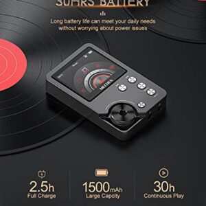 MP3 Player, MECHEN Lossless DSD High Resolution Portable Digital Audio Music Player with 64GB Memory Card, HiFi Lossless Audio Player，Support up to 256GB
