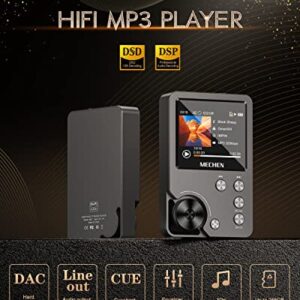 MP3 Player, MECHEN Lossless DSD High Resolution Portable Digital Audio Music Player with 64GB Memory Card, HiFi Lossless Audio Player，Support up to 256GB