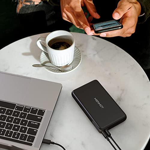 Portable Charger, HenHot 30000mAh Laptop Power Bank, 100W Dual Fast Charging Battery Pack Portable Phone Charger, Compatible with iPhone 14/13/Pro max, MacBook, Switch, Steam Deck, Galaxy,Google Pixel