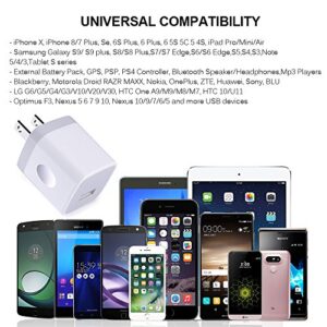 Single Port USB Charger, UorMe 1A 5V Wall Plug USB Power Adapter 5 Pack for Phone 14 Pro Max/13/12/11/X/8/7/6S/6Plus/6,Samsung Galaxy S23 Ultra/A14/A13/S22/S20 Ultra/S10/S9 Edge Note 20,HTC,Nexus,Moto