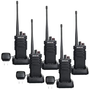 retevis rt29 new version,high power walkie talkies long range,ip67 waterproof,3200mah,emergency alarm,durability,military grade two way radio (5 pack)