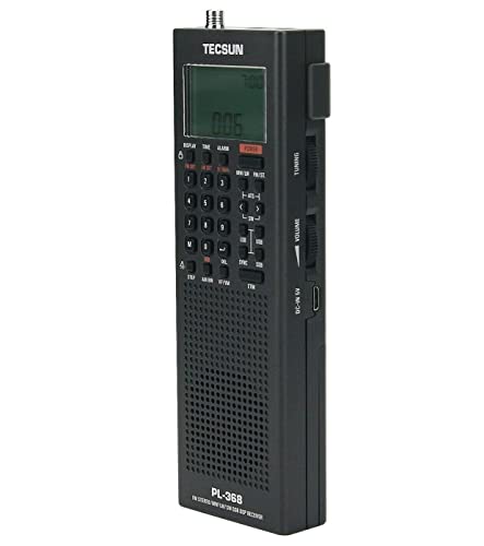 Tecsun Digital PL368 AM/FM/LW/SW Worldband Radio with Single Side Band Receiver (Black)