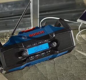 BOSCH GPB18V-2CN 18V Compact Jobsite Radio with Bluetooth® 5.0 , Black