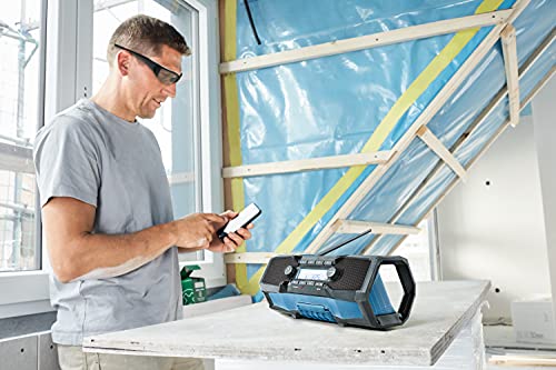 BOSCH GPB18V-2CN 18V Compact Jobsite Radio with Bluetooth® 5.0 , Black