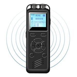 hubotowin digital voice recorder 16gb voice activated recorder audio recorder for lectures.meeting.interview.tape recorder with playback.recording device portable mp3.a-b function and variable speed