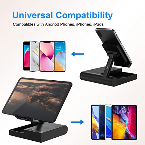 DOSS Cell Phone Stand with Wireless Bluetooth Speaker, 15W Wireless Charger and Anti-Slip Base, Crisp Surround Sound, Portable Speaker for Home and Office, Compatible with Phone, Tablet.