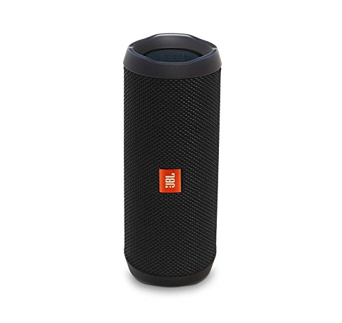 JBL Flip 4 Portable Bluetooth Wireless Speaker Bundle with Protective Travel Case - Black