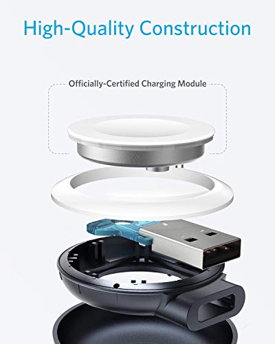 Anker Portable Magnetic Charger, Cordless Charger for Apple Watch with USB A Connector, [MFi Certified] Compatible with Apple Watch Series 1/2/3/4/5/6