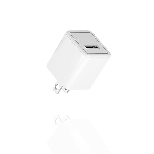 USB Wall Charger Cube,Small iPhone Charger Block,5W USB Power Adapter Wall Charger Brick Travel Plug Compatible with iPhone 11/Pro Max/XS Max/Xs/XR/8/7/6/Plus/5/SE/iPad/Samsung/Android/LG/Kindle/Micro