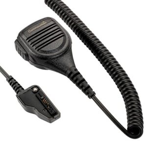 speaker mic with reinforced cable for kenwood radios nx-200 nx-210 nx-300 nx-3200 nx-3300 nx-410 nx-411 nx-5200 nx-5300 nx-5400 tk-2180 tk-3180 tk-5210 tk-5220 tk-5310 tk-5410, shoulder microphone
