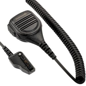 Speaker Mic with Reinforced Cable for Kenwood Radios NX-200 NX-210 NX-300 NX-3200 NX-3300 NX-410 NX-411 NX-5200 NX-5300 NX-5400 TK-2180 TK-3180 TK-5210 TK-5220 TK-5310 TK-5410, Shoulder Microphone