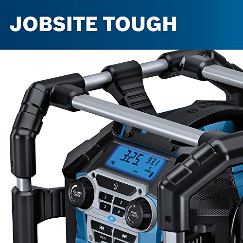 BOSCH GPB18V-5CN 18V Jobsite Radio with Bluetooth® 5.0 and Power Station , Black