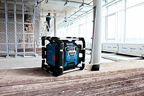 BOSCH GPB18V-5CN 18V Jobsite Radio with Bluetooth® 5.0 and Power Station , Black