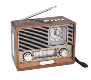 videyas portable shortwave retro radio, am fm retro radio, with bluetooth speaker, best reception, rechargeable battery, torch, aux tf usb stick, great for outdoor kitchen gifts