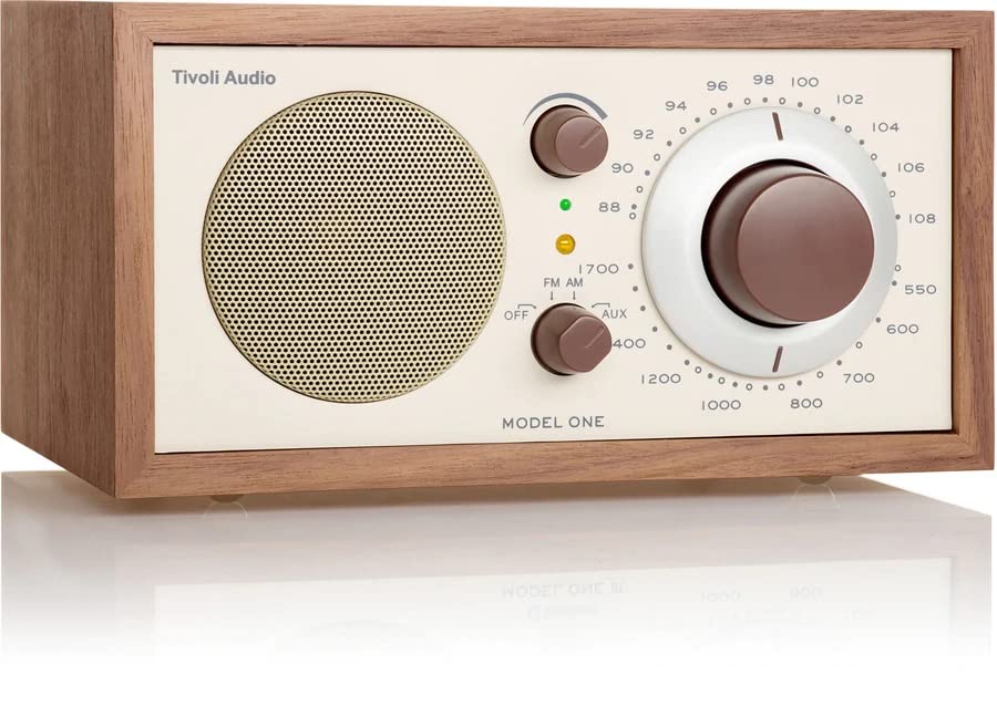 Tivoli Audio model One Am/ fm Table Radio, Classic/ Walnut, 2.4 Lb