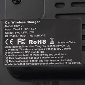 CarQiWireless Wireless Charger for Honda CRV 2019 2018 2017 Car Charging Charger, Center Console Holder Storage Box with Cell Phone Wireless Charging Pad Mat for CR-V Interior Accessories