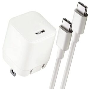 macbook air charger 30w usb c mini gan charger compatible with m1/m2 chip laptops macbook air retina 13-inth & macbook retina 12-inch laptops, with 6.6ft usb type-c charging cable