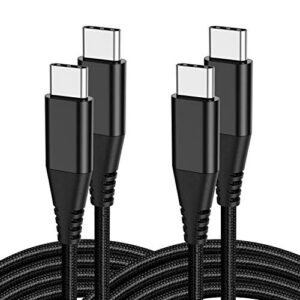 usb c to usb c cable charger cord 6ft 2pack for samsung s22 s23/s21/s21 plus/s21 ultra 5g/s20 s20+/s21 fe,note 20 ultra/10,pixel 6 7/6 pro/4 3a xl 4a 5,fast charge type c charging power wire,pd 60w