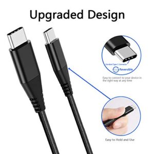 USB C to USB C Cable Charger Cord 6ft 2Pack for Samsung S22 S23/S21/S21 Plus/S21 Ultra 5G/S20 S20+/S21 FE,Note 20 Ultra/10,Pixel 6 7/6 Pro/4 3A XL 4A 5,Fast Charge Type C Charging Power Wire,PD 60W