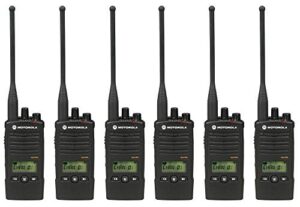 6 pack of motorola rdu4160d two way radio walkie talkies