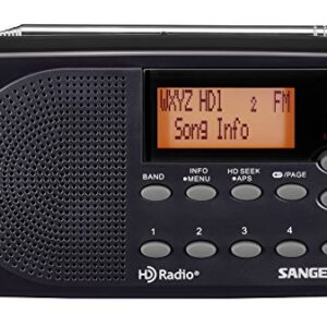 Sangean HDR-14 HD Radio/FM Stereo/AM Portable Radio, standart , Black