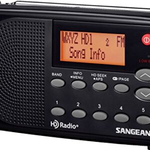 Sangean HDR-14 HD Radio/FM Stereo/AM Portable Radio, standart , Black