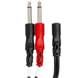 hosa ymp-434 3.5 mm trsf to dual 1/4″ ts stereo breakout cable