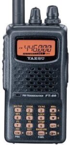 yaesu ft-60r dual band handheld 5w vhf / uhf amateur radio transceiver