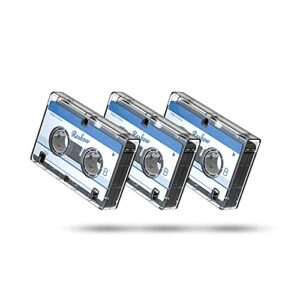 Reshow Dictating Blank Microcassette Tapes - Microassette Tapes for Recording MC-60 Minutes Suited for Lectures and Seminars -3 Pack