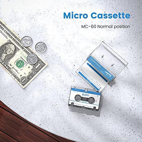 Reshow Dictating Blank Microcassette Tapes - Microassette Tapes for Recording MC-60 Minutes Suited for Lectures and Seminars -3 Pack