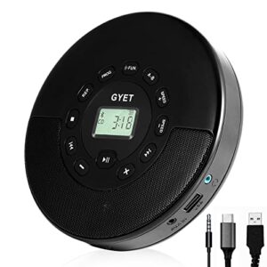 cd player portable with bluetooth rechargeable cd player with headphones personal walkman cd player for car,travel,home,personal cd player built-in speaker stereo compant cd player