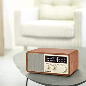 Sangean WR-16 AM/FM Bluetooth Wooden Cabinet Radio