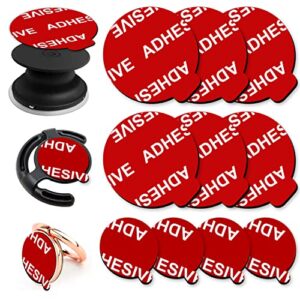azxyi very high bond sticky adhesive, 9 pack socket sticky adhesive replacement kit, 6 pcs double-sided stickers for socket base and 3 pcs adhesive pads for car magnetic phone holder