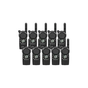 10 pack of motorola cls1410 two way radio walkie talkies (uhf)