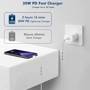 iPhone Charger, 10FT Extra Long Fast iPhone Charger【Apple MFi Certified】20W Super Quick Apple Charger USB C Wall Charger Block and 10Foot Lightning Cable Cord for iPhone 14/13/12/11/X/SE/8/7/6 Series