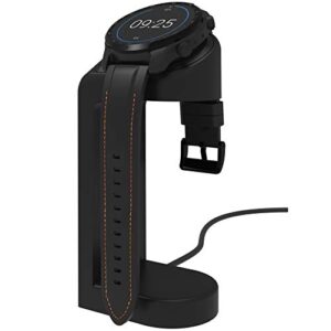 Soarking Replacement Connection Charging Dock Compatible with Ticwatch Pro 3 Charger Stand Station Case Friendly with 5 Feet Cable Black