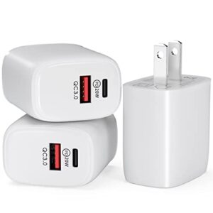 usb c wall charger blocks – 20w type c iphone charger fast charging cube power adapter usbc plug compatible with iphone 14/14 plus/14 pro max 13 12 11 se xs xr x,ipad, airpods,watch series 8 box brick