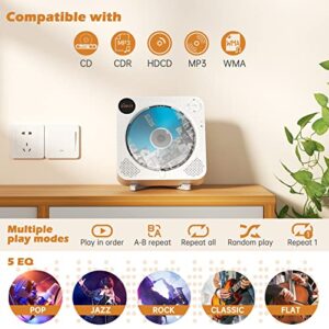 CD Player Portable,Portable CD Player with Bluetooth Rechargeable Kids CD Player with Speakers Wall CD Player Kpop CD Player Support FM Radio USB AUX Input FELEMAN