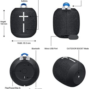 Ultimate Ears WONDERBOOM 2 Portable Bluetooth Speaker- Deep Space (Renewed)