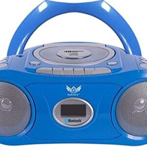 Hamilton Buhl 6 Person Listening Center with Bluetooth Cassette/CD/FM Boombox and Deluxe Over-Ear Headphones