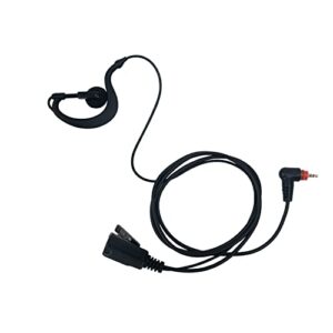 heopbird earpiece headset for motorola sl300 sl3500e sl7550 sl7580 sl7590 sl4000 sl1k sl1m walkie talkie 2 way radio, with g shape earpiece and ptt mic