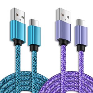 android charger cable type c charger cable fast charging 6ft long usb c cable phone cord for samsung galaxy s23 s22 ultra plus s21 fe s20 s10 a10e a03s a12 a13 5g a32 a52 a53,lg stylo 6 5 4,moto