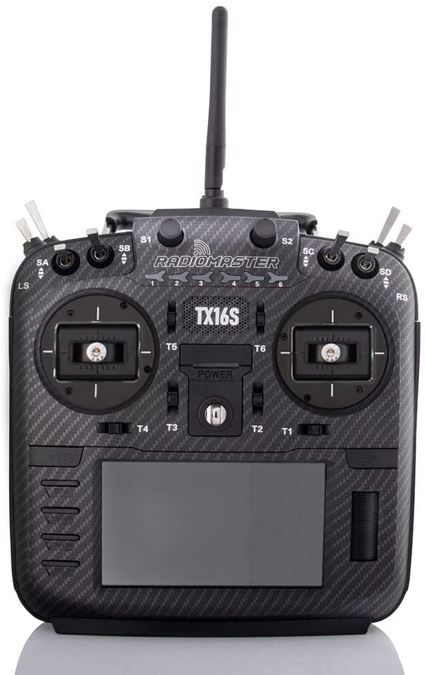 RadioMaster TX16S Mark II (Carbon Fiber Edition) 2.4GHz 16 Channel EdgeTX OpenTX Radio Transmitter Mode 2 (4-in-1 w/Hall Gimbal V4.0)