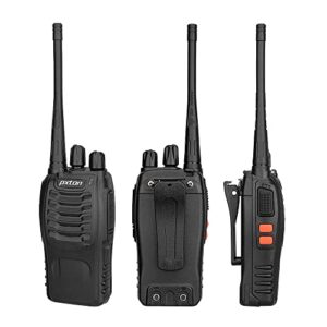 pxton PX-8S-01 walkie talkies for Adults with Upgraded Headset,Handheld Portable Two Way radios Long Range Include Rechargeable walkie Talkie Li-ion Battery and USB Charger（2 Pack）